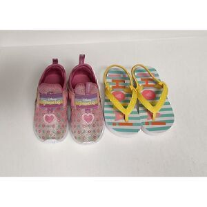 Disney Junior Minnie Mouse Girls Athletic Floral & Cat & Jack Sandal 7